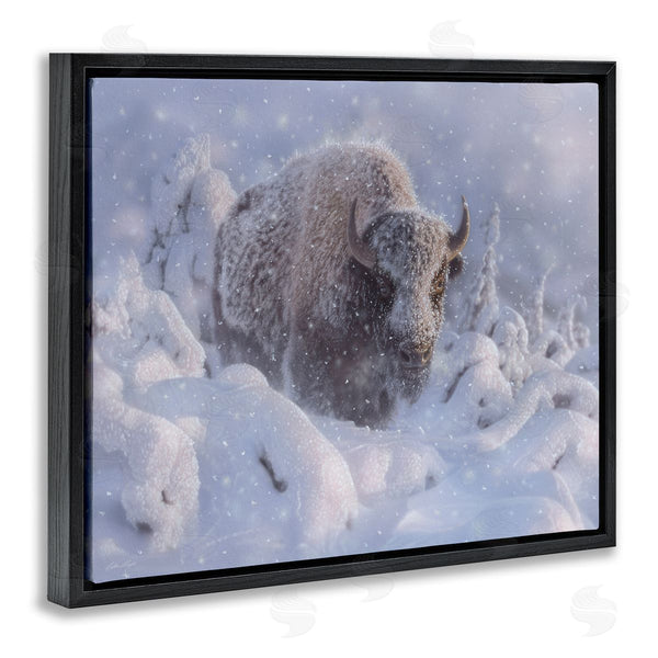 Stupell Industries Collin Bogle | Winter Bison In Deep