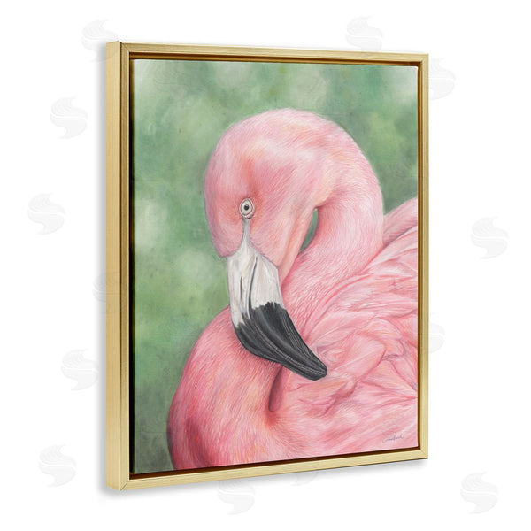 Stupell Industries Connie Resch | Blushing Flamingo Visage