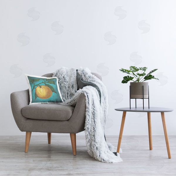 Stupell Industries Connie Resch | Citrus Fruit On Branch Printed Throw Pillow