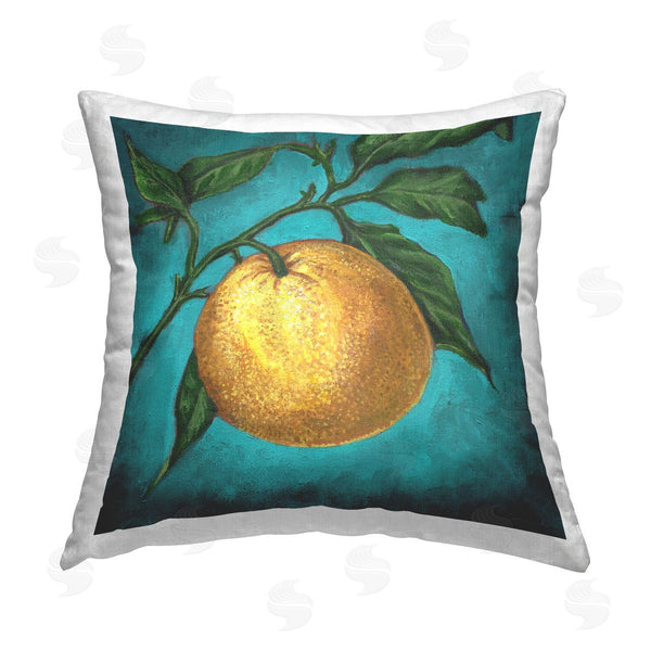 stupell industries Connie Resch | Citrus Fruit on Branch Printed Throw Pillow