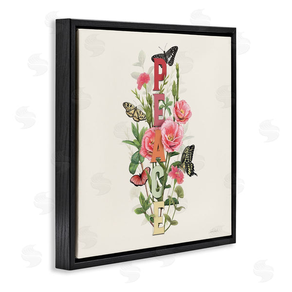 Stupell Industries Connie Resch | Peace With Butterflies Wall Art