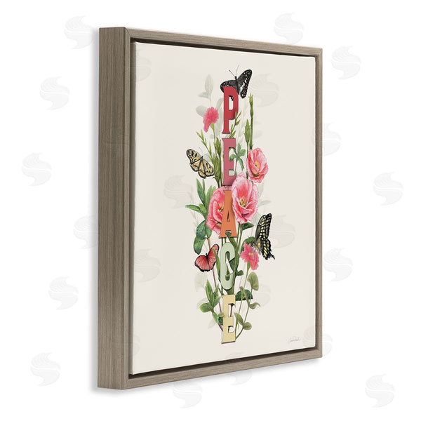 Stupell Industries Connie Resch | Peace With Butterflies Wall Art