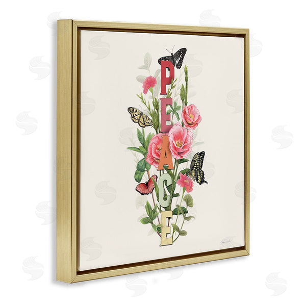 Stupell Industries Connie Resch | Peace With Butterflies Wall Art