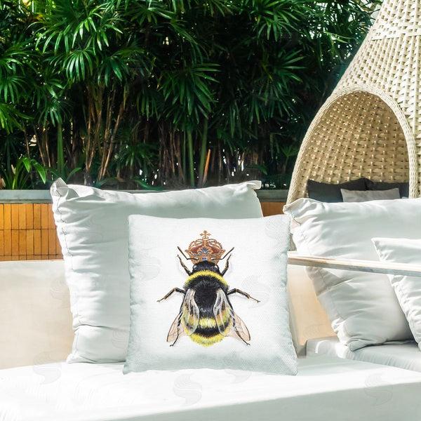 Stupell Industries Connie Resch | Queen Bee With Crown Printed Throw Pillow