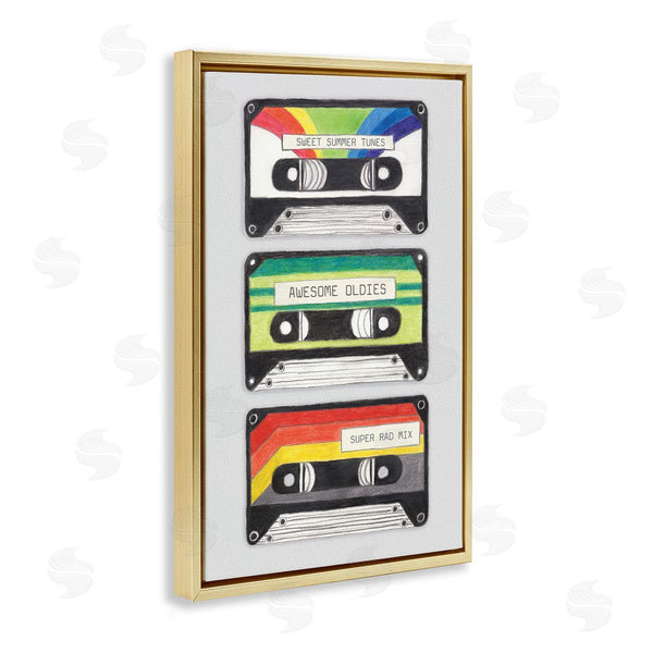 Stupell Industries Connie Resch | Retro Cassette Tapes