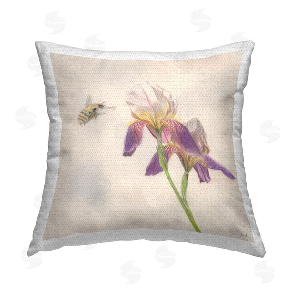 Stupell Industries Connie Resch | Spring Offerings Bee Printed Throw Pillow