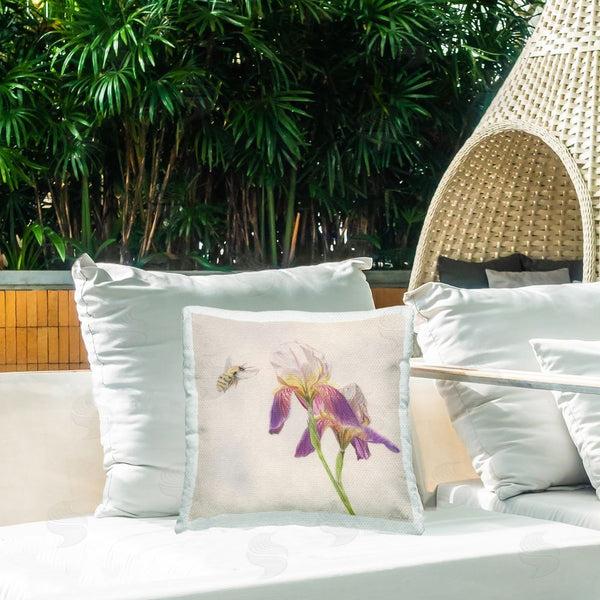 Stupell Industries Connie Resch | Spring Offerings Bee Printed Throw Pillow