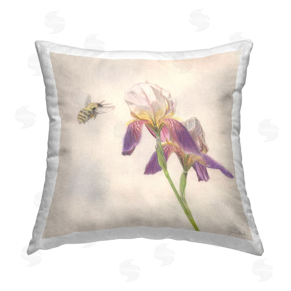 stupell industries Connie Resch | Spring Offerings Bee Printed Throw Pillow