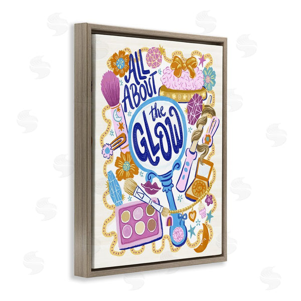 Stupell Industries Connie Summers | All About The Glow Makeup Wall Art