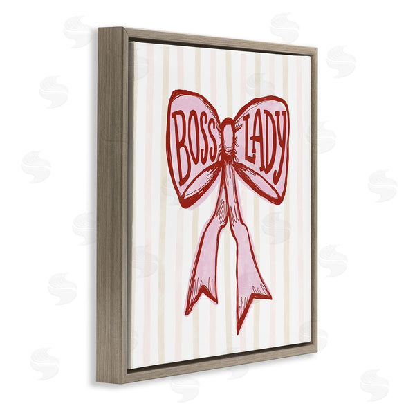 Stupell Industries Connie Summers | Boss Lady Pink Bow