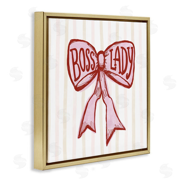 Stupell Industries Connie Summers | Boss Lady Pink Bow