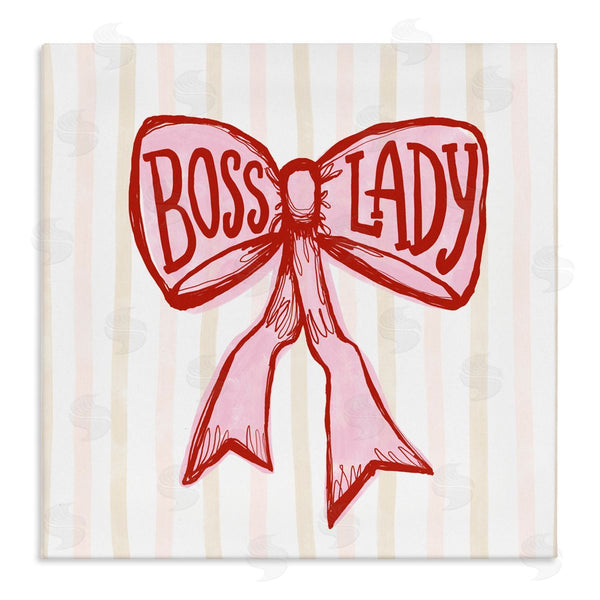 stupell industries Connie Summers | Boss Lady Pink Bow