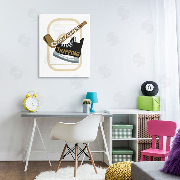 Stupell Industries Connie Summers | Caught Tripping Hockey Wall Art