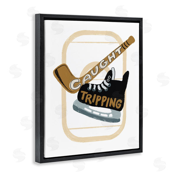 Stupell Industries Connie Summers | Caught Tripping Hockey Wall Art