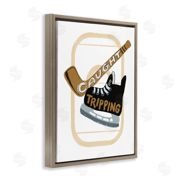 Stupell Industries Connie Summers | Caught Tripping Hockey Wall Art