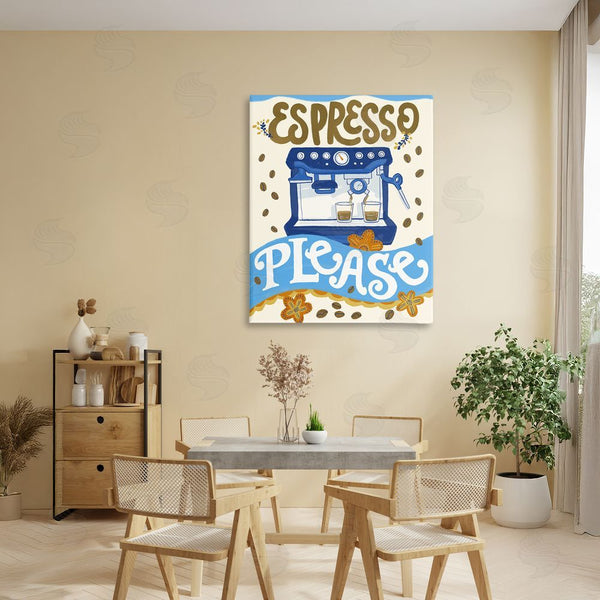 Stupell Industries Connie Summers | Espresso Please Whimsical Beans Wall Art