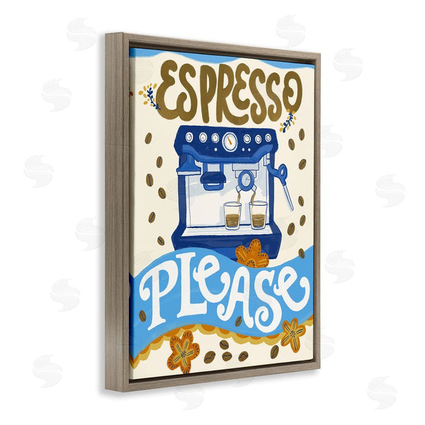 Stupell Industries Connie Summers | Espresso Please Whimsical Beans Wall Art