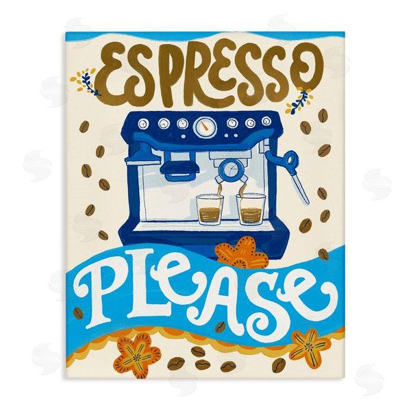 stupell industries Connie Summers | Espresso Please Whimsical Beans Wall Art