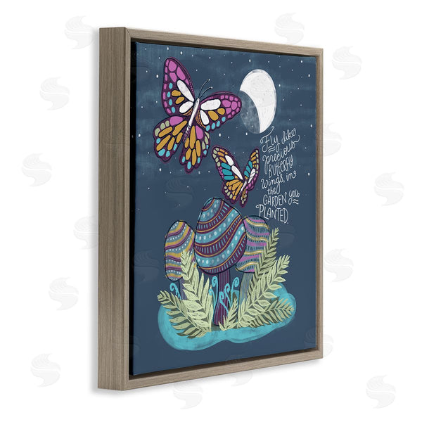 Stupell Industries Connie Summers | Fly Like Precious Butterfly Wings