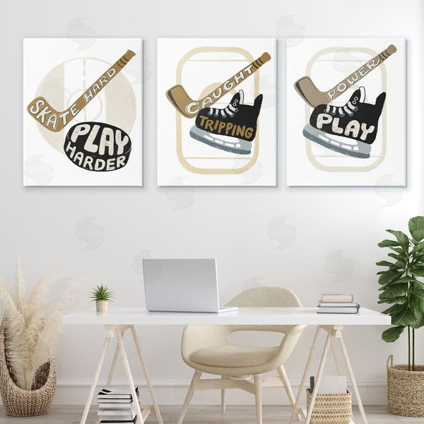 Stupell Industries Connie Summers | Fun Hockey Sports Phrases Wall Art