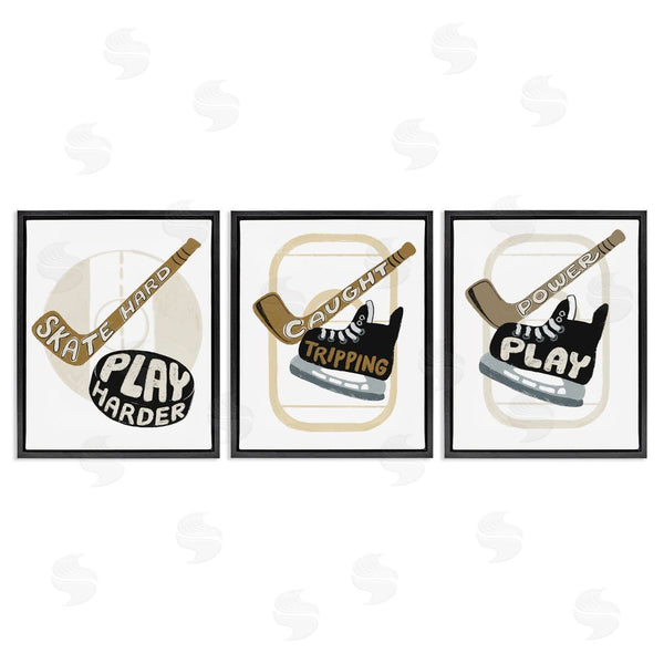 Stupell Industries Connie Summers | Fun Hockey Sports Phrases Wall Art