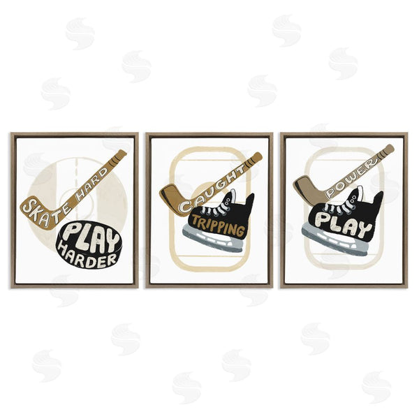 Stupell Industries Connie Summers | Fun Hockey Sports Phrases Wall Art