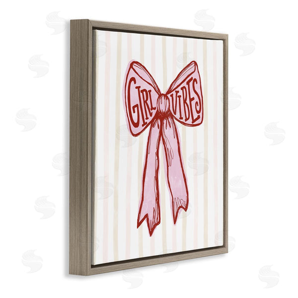 Stupell Industries Connie Summers | Girl Vibes Pink Bow