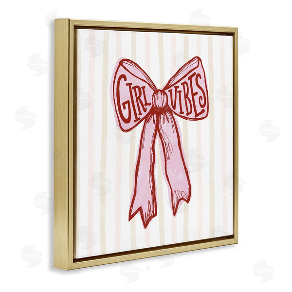 Stupell Industries Connie Summers | Girl Vibes Pink Bow