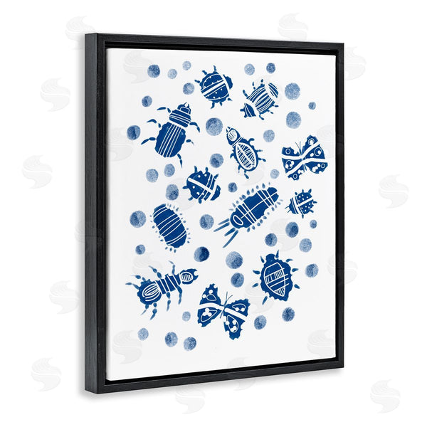 Stupell Industries Connie Summers | Indigo Bugs & Dots Wall Art