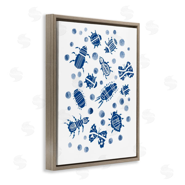 Stupell Industries Connie Summers | Indigo Bugs & Dots Wall Art