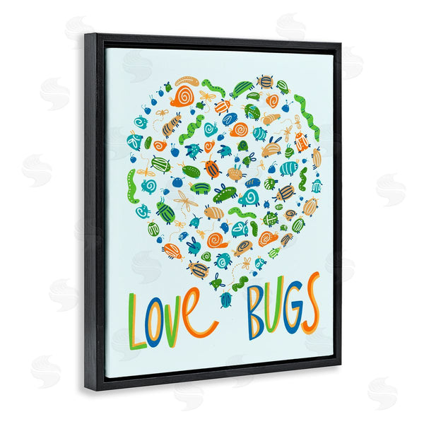 Stupell Industries Connie Summers | Love Bugs Heart Shape Wall Art