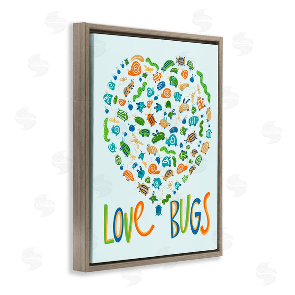 Stupell Industries Connie Summers | Love Bugs Heart Shape Wall Art
