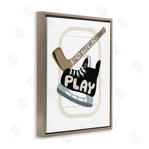 Stupell Industries Connie Summers | Power Play Hockey Wall Art