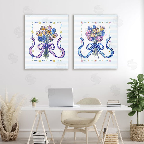 Stupell Industries Connie Summers | Ribboned Spring Flower Bundle Wall Art