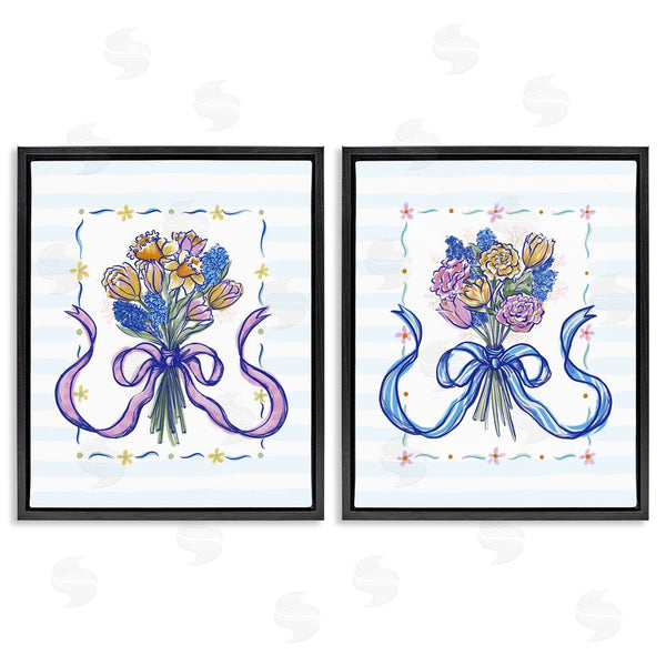 Stupell Industries Connie Summers | Ribboned Spring Flower Bundle Wall Art