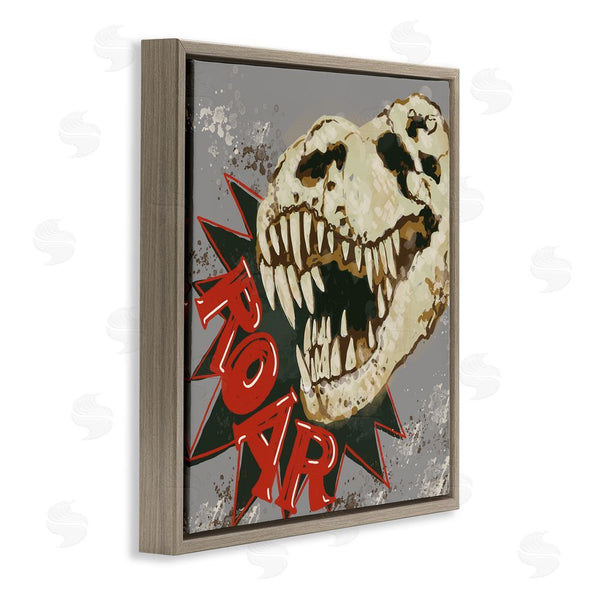 Stupell Industries Connie Summers | Roar Dinosaur Skull Wall Art