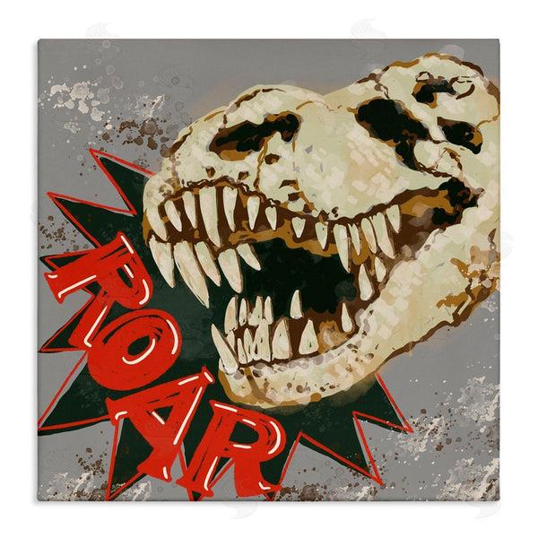 stupell industries Connie Summers | Roar Dinosaur Skull Wall Art