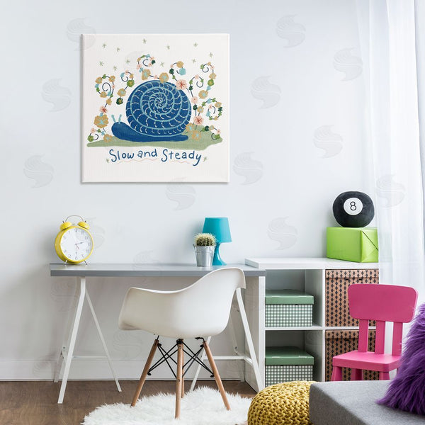 Stupell Industries Connie Summers | Slow And Steady Snail Wall Art