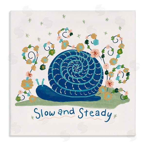 stupell industries Connie Summers | Slow And Steady Snail Wall Art