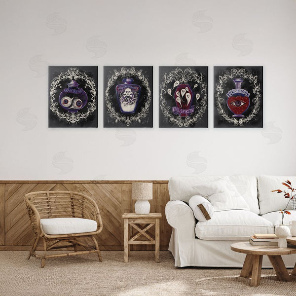 Stupell Industries Connie Summers | Spooky Specimen Bottles Wall Art