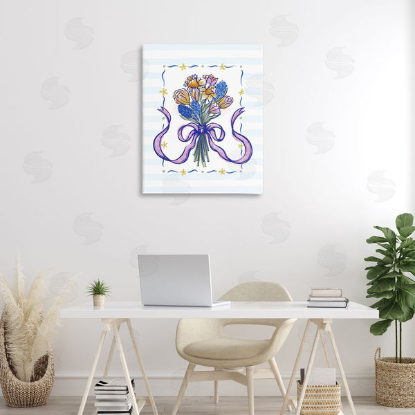 Stupell Industries Connie Summers | Spring Fresh Ribbon Bouquet Wall Art