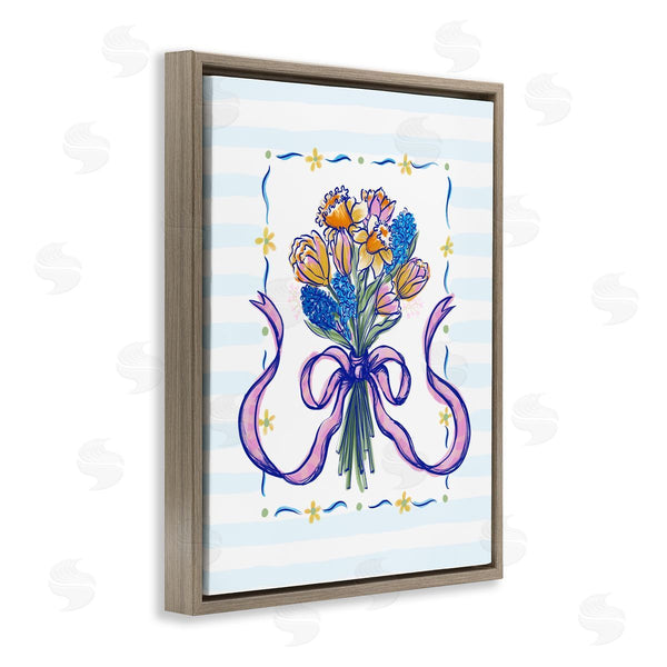 Stupell Industries Connie Summers | Spring Fresh Ribbon Bouquet Wall Art