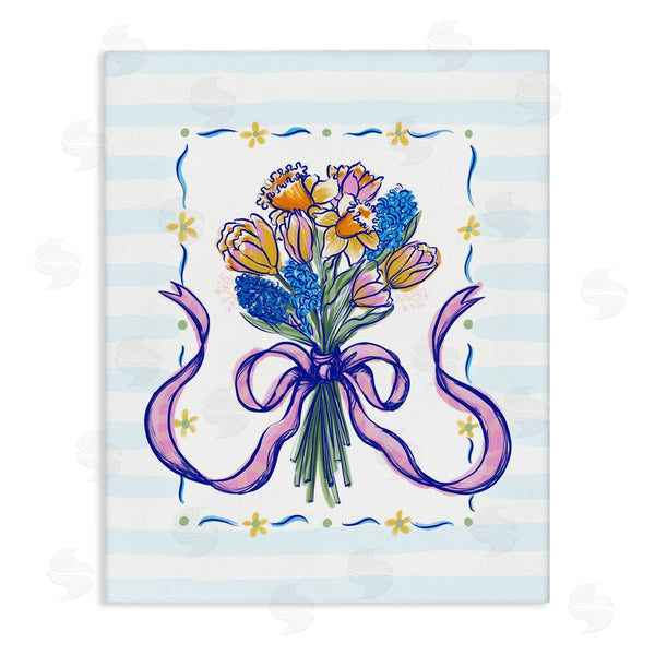 stupell industries Connie Summers | Spring Fresh Ribbon Bouquet Wall Art