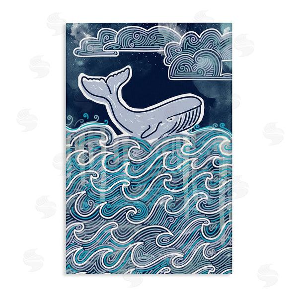 stupell industries Connie Summers | Stormy Ocean Waves Whale Wall Art