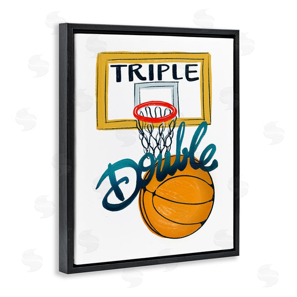 Stupell Industries Connie Summers | Triple Double Basketball Wall Art