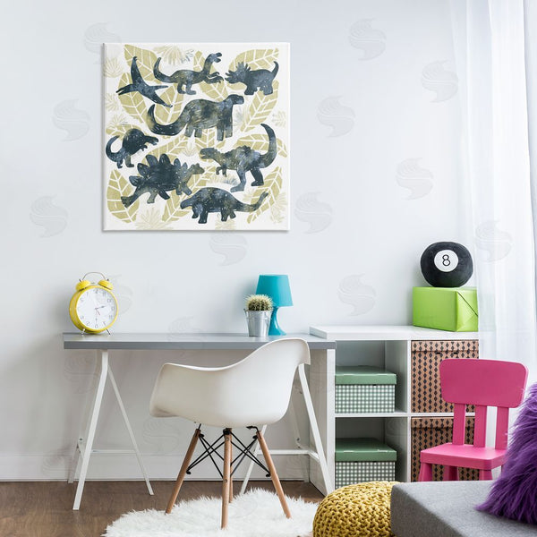 Stupell Industries Connie Summers | Wild Dinos Prehistoric Friends Wall Art