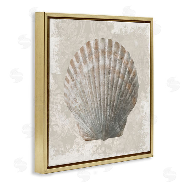 Stupell Industries Conrad Knutsen | Clam Shell Over Vintage Pattern