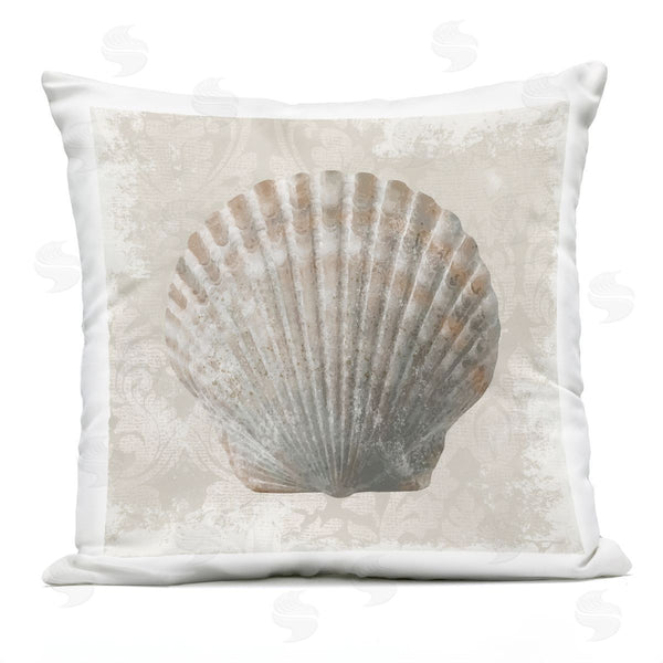 Stupell Industries Conrad Knutsen | Clam Shell Over Vintage Pattern Printed Throw Pillow