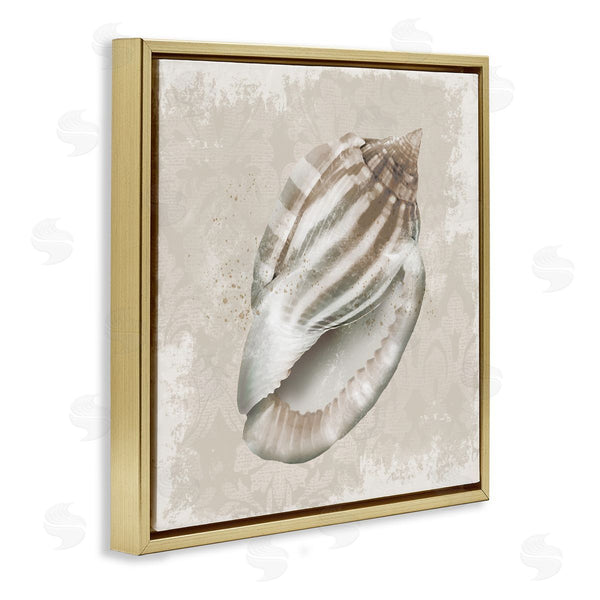 Stupell Industries Conrad Knutsen | Conch Shell Over Vintage Pattern