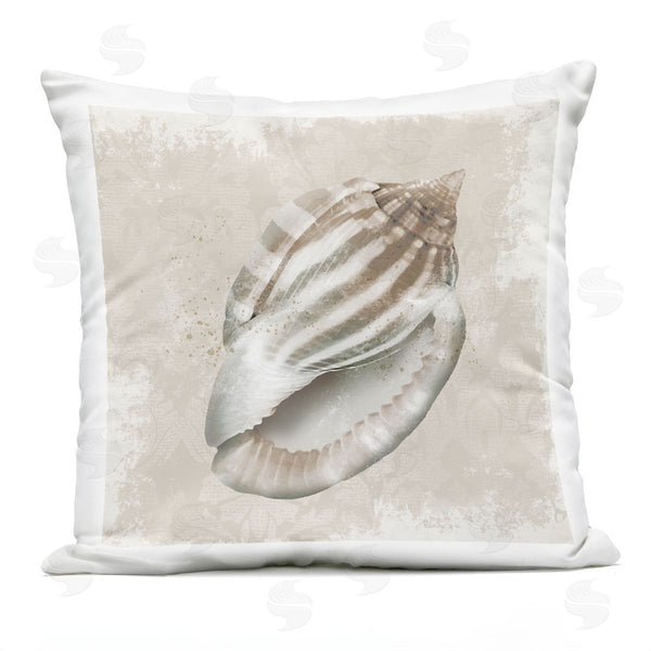 Stupell Industries Conrad Knutsen | Conch Shell Over Vintage Pattern Printed Throw Pillow